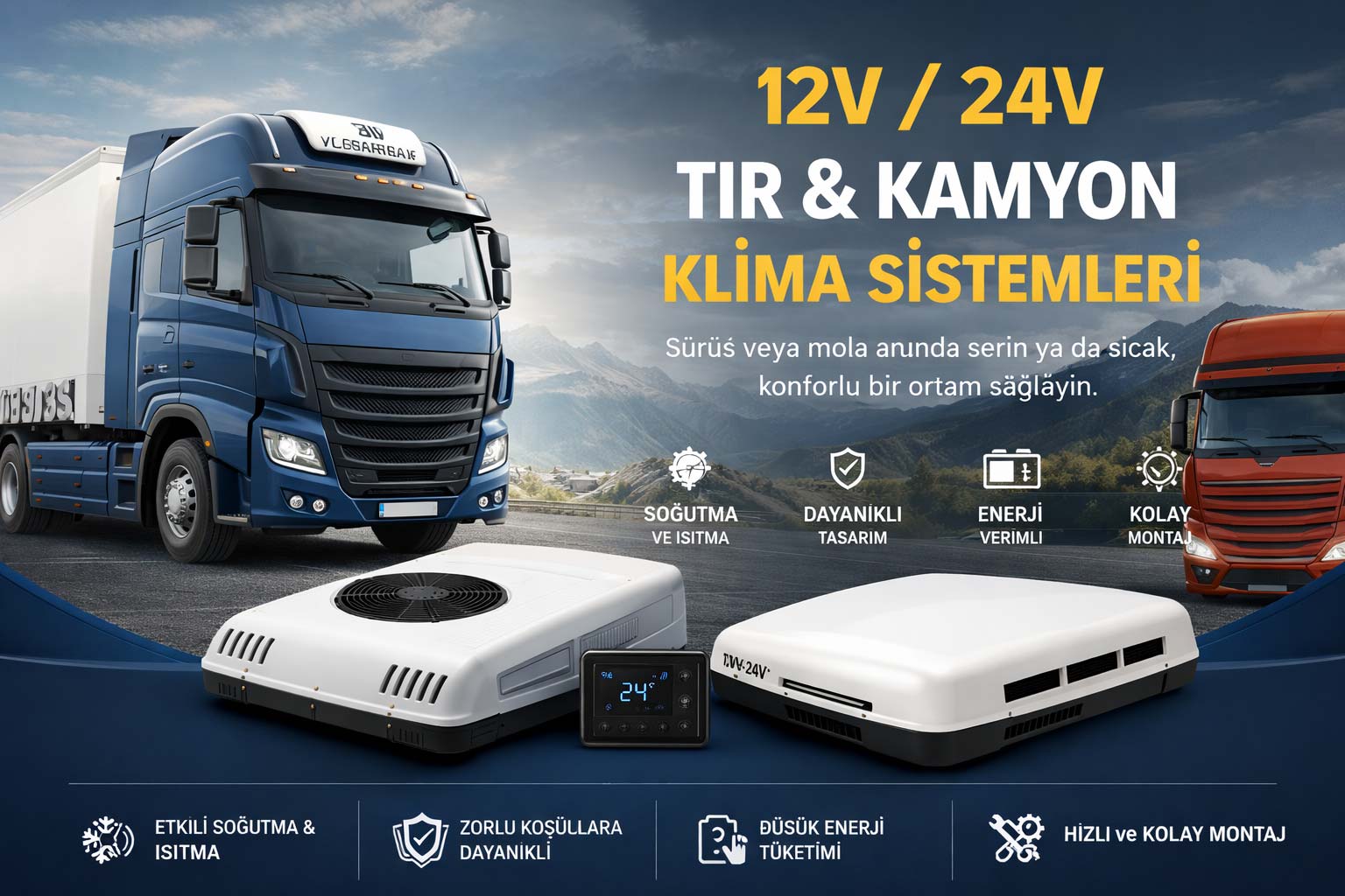12V / 24V Tır & Kamyon Klima Sistemleri