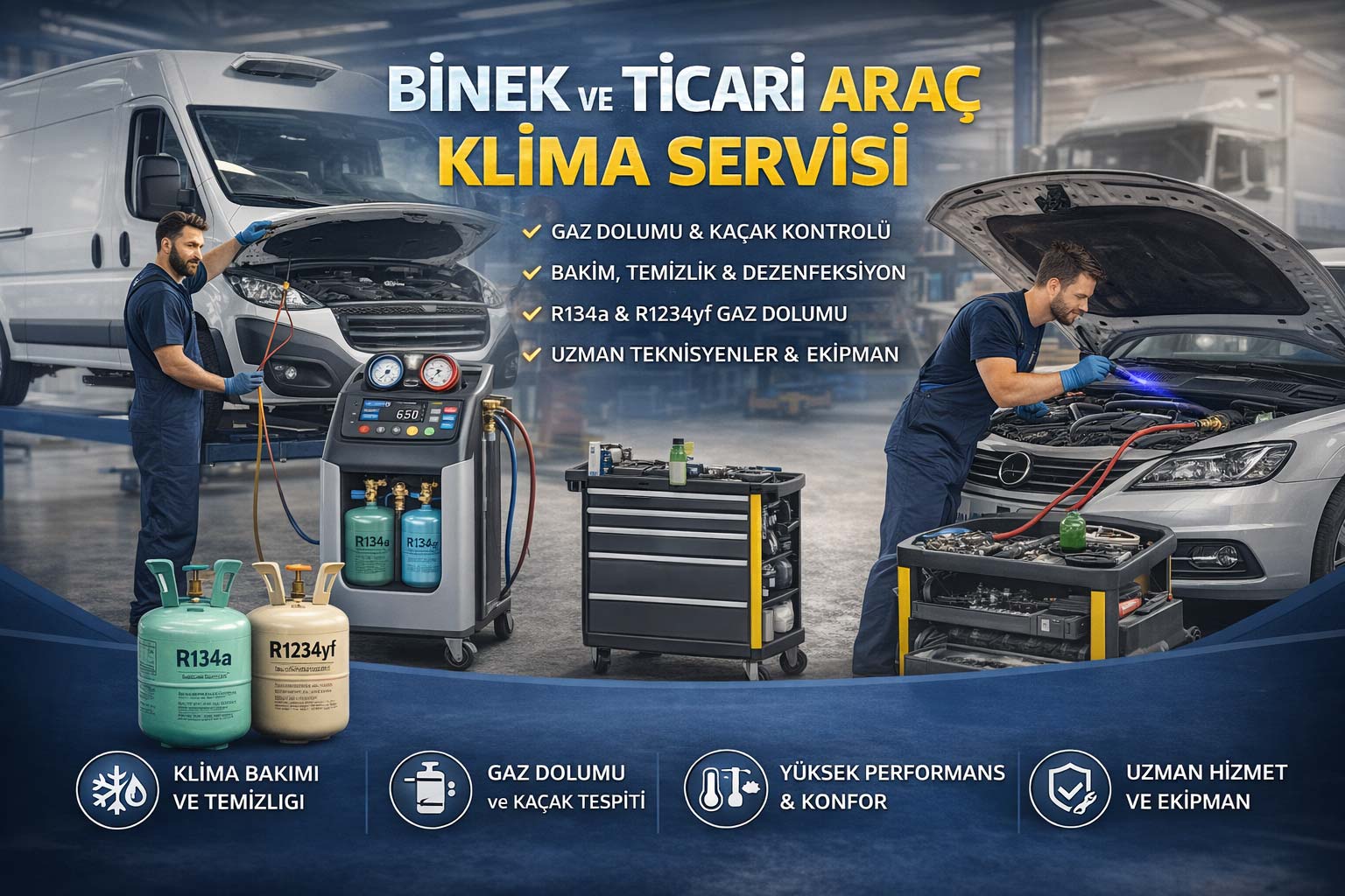 Binek ve Ticari Araç Klima Servisi