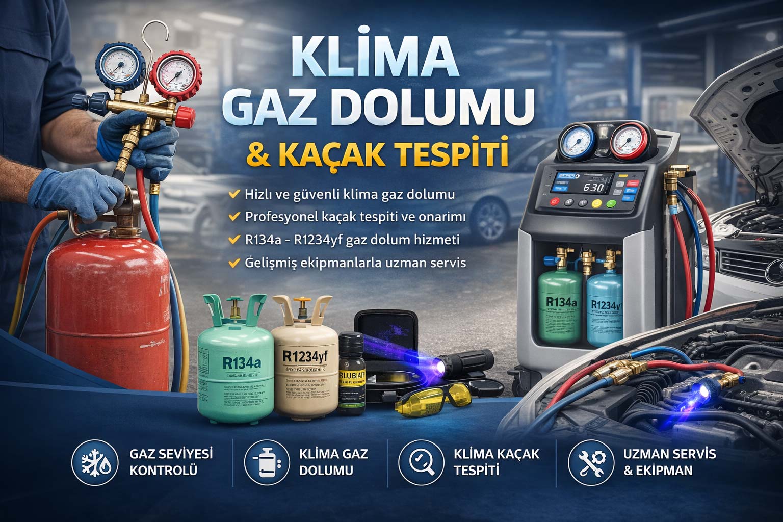 Klima Gaz Dolumu & Kaçak Tespiti